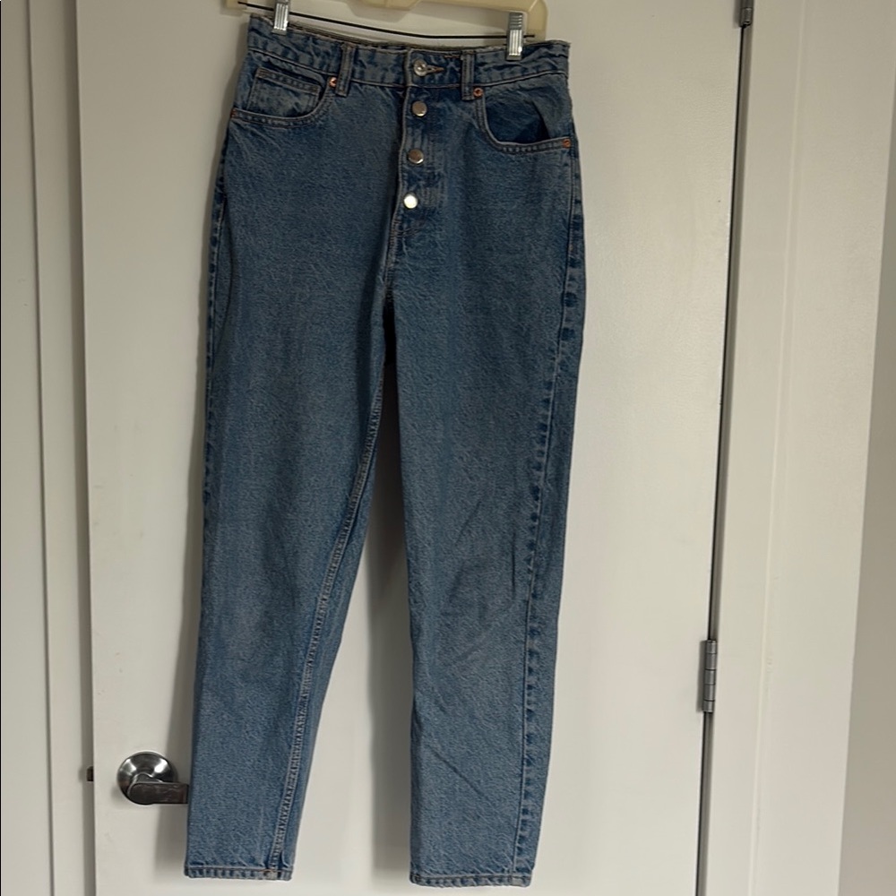 Zara Blue High-Waisted Jeans